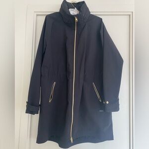 Athleta raincoat with gold hardwear, size M